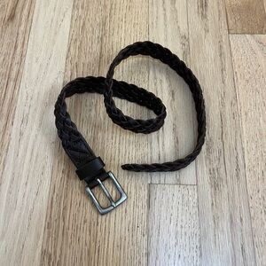 Gap Kids Dark Brown Braided Belt Medium